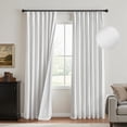thumbnail image 1 of Cortinas opacas MYSKY HOME plisadas con forma de pellizco, 228 x 229 cm, color blanco, 1 of 9
