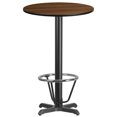 thumbnail image 1 of Flash Furniture 24" Table Ronde en Stratifié en Noyer, 1 of 2