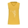 thumbnail image 4 of Tops de Lino para las Mujeres Pequeña Impresión Cuello Redondo Botón Arriba Manga Corta, Tops Cortos para las Mujeres, 4 of 7