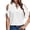 A-White1203, variant on Womens Cold Shoulder Blouse Split Sleeve Split Neck Shirt Solid Color Lightweight Elegant Evening Party Tops