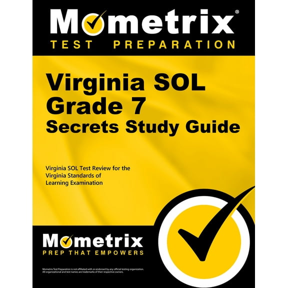 Virginia Sol Grade 7 Secrets Study Guide : Virginia Sol Test Review for the Virginia Standards of Learning Examination (Paperback)