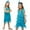 B-Blue, variant on Wijhcboe Girls Sequin Fringe Flapper Dress Latin Dance Costume Tassel Tango Performance Outfit Feather Headband Stage Show Glamorous Essentials