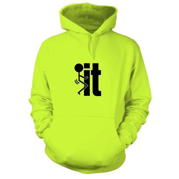 F It - Safety Yellow Hi Vis Hoodie