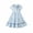 b-930Blue465, variant on MEZZALL Collar Dress For Little Girls Toddler Kids Summer Casual Party Floral Puff Sleeve Lace Cute Style Ruffle Bow Back Button Soft Trendy Dresses