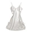 thumbnail image 1 of Camisón de satén Yinane con encaje para mujer METRO, 1 of 7