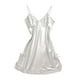 thumbnail image 1 of Camisón Bodydoll de encaje satinado para mujer perfecl Camisón con cuello en V y deslizamiento completo S M L XL XXL, 1 of 7