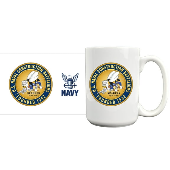 Naval Seabees Founded 1942 15oz Mug