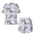 thumbnail image 5 of Lsque Autumn Leaves Women's Short-Sleeved Pajama Set - 2 Piece Soft and Lightweight Sleepwear Set-X-Large, 5 of 9