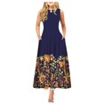 thumbnail image 2 of Robes d'Été pour les Femmes 2023 Causal Ourlet A-Ligne Fluide Mini Robe Blouse, 2 of 5
