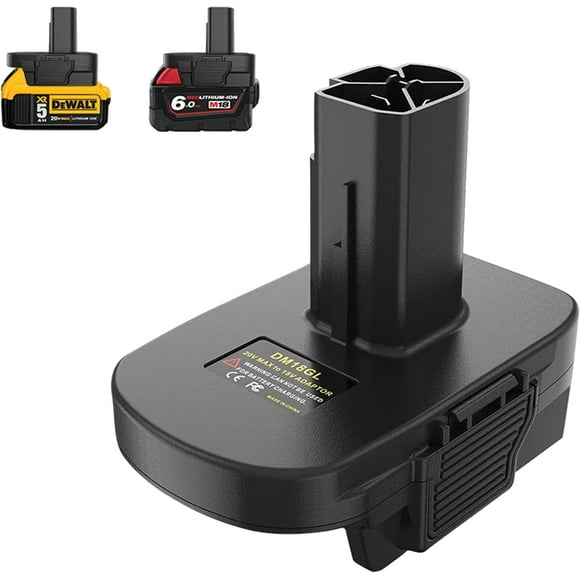 DM18GL Battery Adapter, Compatible for Dewalt 18v-20v & for Milwaukee Milwaukee M18 18v Batteries, Convert to Craftsman19.2 Volt Battery, Use for Craftsman 19.2V Nickel Power Tools