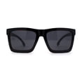 thumbnail image 1 of Locs Retro Horn Rim 2 Tone Mens Sunglasses Black Red, 1 of 4