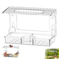 thumbnail image 2 of Bird Feeder With Clear Windy Window Bird Feeder With 3 Compartments For And Water Outdoor Garden 1pc, 2 of 8