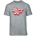 thumbnail image 2 of Teelocity Be Kind Retro Graphic T-Shirt (X-Large - Standard Fit, Athletic Heather Red Art), 2 of 4