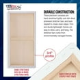 thumbnail image 3 of U.S. Art Supply 24 x 48 inch Stretched Canvas 12-Ounce Triple Primed, 6-Pack - Professional Artist Quality White Blank 3/4" Profile, 100% Cotton, Heavy-Weight Gesso - Acrylic Pouring, Oil Painting, 3 of 6
