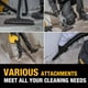 thumbnail image 4 of Aspiradora de taller DEWALT DXV209PC para uso húmedo y seco de 34 litros con soplador de hojas de 5 HP, 4 of 8