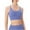 Blue, variant on AherBiu Sports Bras for Women Cropped Crossover Strap Back Workout Tank Tops Activewear Cami Shirts