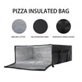 thumbnail image 3 of Insulated Bag Large Capacity Pizza Delivery Bag - Black, Pizza Bags for Transport 20x20x8 Inch Insulated Non Woven Cloth Pizza Bag for Outdoor Picnic, 3 of 5
