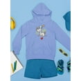 thumbnail image 3 of Dog On A Ball Hoodie Juniors -Image by Shutterstock,  Medium, 3 of 4