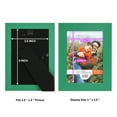 thumbnail image 5 of Grooved 3.5 in. x 5 in. Green Picture Frame (Set of 2), 5 of 8