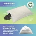 thumbnail image 4 of Buckwheat 20X26" Standard Bed Pillow - Cotton Fabric Soft Pillow for Sleep - Made in USA, 4 of 11