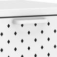 thumbnail image 5 of vidaXL Table Console Blanche 106x35x75 cm Acier, 5 of 5