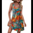 thumbnail image 2 of Vestidos de Verano para Mujer, Vestido Informal con Bolsillo, para Playa, para Cubrirse, Traje de Baño. Color, 2 of 8