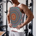 thumbnail image 5 of Fuzoiu Mandala Print Men's Workout Tank Tops,Sleeveless Gym Shirt Quick Dry,Fitness Bodybuilding T-Shirt,Muscle Athletic Workout Tee-Medium, 5 of 7