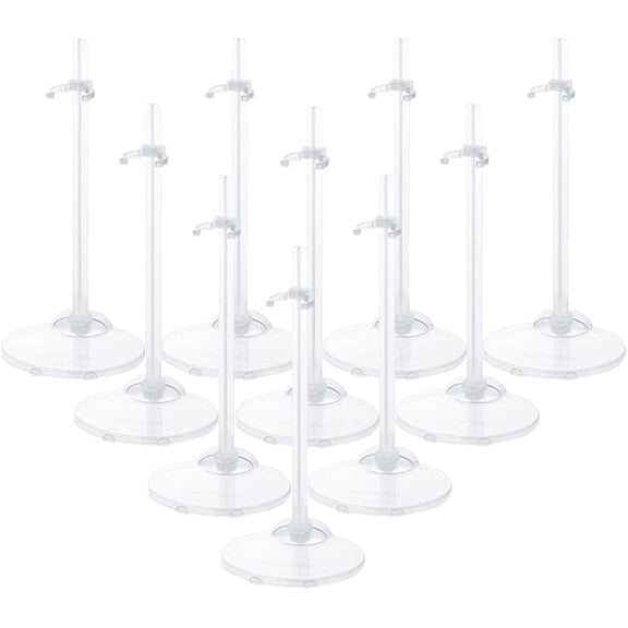 10PCS Doll Holder,Doll Stand Display Holder,Ideal Display Stand Support with Adjustable Waist Clip for 11 to 13 Inch Tall Dolls