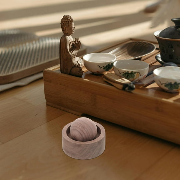 FRCOLOR Portable Wooden Essential Oil Diffuser For Car Air Freshener Wood Aromatherapy Diffuser Fragrance For Office Home Indoor Use