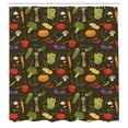 thumbnail image 2 of Ambesonne Farming Shower Curtain, Healthy Vegetables Image, 69"Wx84"L, Green Brown Multicolor, 2 of 4
