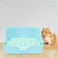 thumbnail image 4 of Caja de arena Zulema Inodoro con bandeja de arena Azul 11x11x8in, 4 of 8