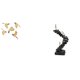 thumbnail image 1 of Figura de pájaro de madera de pared con forma de pensador abstracto, escalera, estatua, libros de escalada, escultura, adecuada para regalar, decoraci, 1 of 8