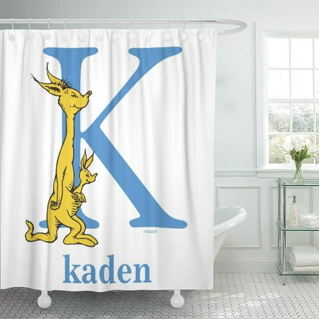 Suttom Kangaroo Dr Seuss Abc Letter K Blue Add Your Shower Curtain 66x72 Inch Canada Suttom Kangaroo Dr Seuss Abc Letter K, Dr Seuss Curtains