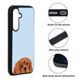 thumbnail image 2 of WIRESTER Shockproof Soft Rubber Cover Case for Samsung Galaxy A16 5G 6.7", Animal Ruby Cavalier King Charles Spaniel Dog (S2) On Light Blue Background, 2 of 5