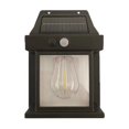 thumbnail image 1 of Lámpara de pared solar LED para exteriores, lámpara de tungsteno impermeable, lámpara de jardín con inducción del cuerpo humano, luz de noche para villa y jardín, 1 of 5