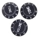 thumbnail image 3 of 3 Piezas de Plástico 1 2 Botones ntrol de de Tono para Piezas de Repuesto de Guitarra Eléctrica, Negro Yuyangstore Perillas de control de volumen de tonos, 3 of 8