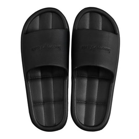 

QWZNDZGR Men Women Slippers 2023 Summer Beach Ourdoor Slides Indoor Home Slippers Massage Sole Thick Platform Shoes Soft Flip Flops