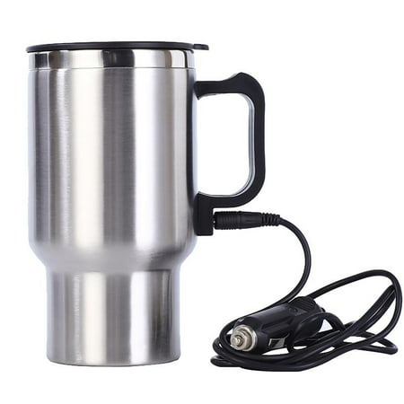 

Egmy Car Thermal Mug 450ML Car Insulation Cup Stainless Steel Insulation Cup Car Electric Heating Cup