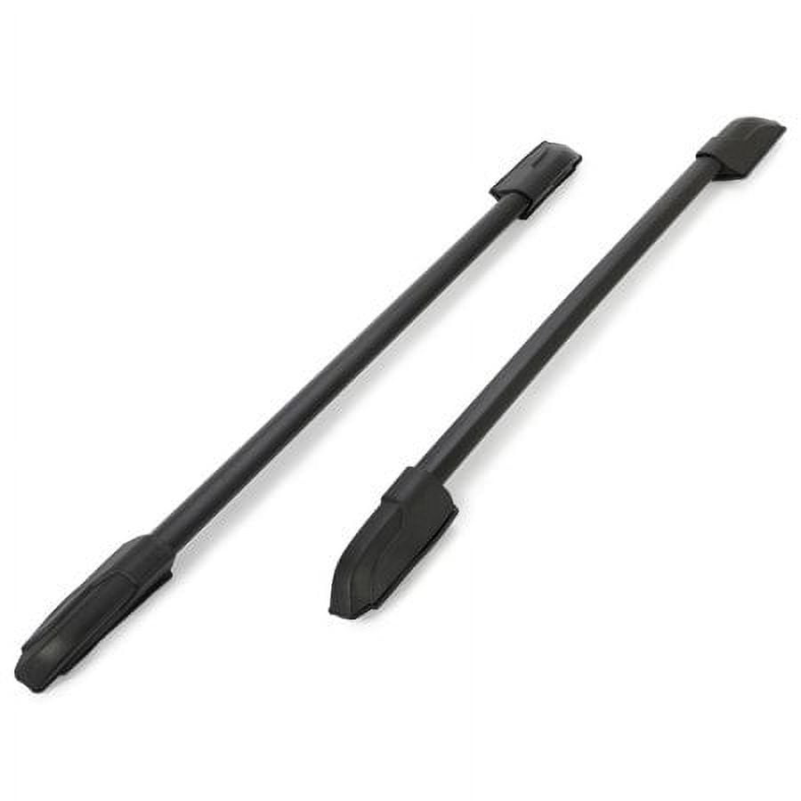 Kojem Roof Rack Side Rails Set for 2009-2015 Honda Pilot Aluminum Plastic Powder Coated Black