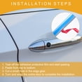 thumbnail image 7 of Unique Bargains 32.81Ft 10m Universal Car Door Edge Protective Strip Car Chrome Door Edge Guard Strip Chrome Blue, 7 of 7