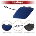 thumbnail image 4 of Cubierta del gancho de remolque trasero Unique Bargains para BMW 428i 2014-2016 No.51127363264 Azul metálico Estoril Plástico 1 Pc, 4 of 6