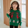 thumbnail image 4 of Chandail de Noël pour Garçon Fille Pull-Over Rennes Élan Chandails en Molleton Dessin Animé, 4 of 9