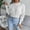 White, variant on kayannuo Fall Clothes For Women Women Fashion Casual Long Sleeve Hollow Out Base Knitted Sweater Blue