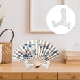 thumbnail image 5 of Unique Bargains 1 Pc Fan Display Stand Sturdy Detachable Opening & Closing White, 5 of 5