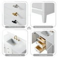 thumbnail image 6 of Vanity Art 48" Bathroom Vanity with Sink and Engineered Marble Top, Freestanding Storage Cabinet with 2 Drawers, 2 Shelves and 1 Flip Down Tray, 6 of 7