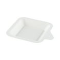 thumbnail image 1 of Small Bagasse Tasting Plate, Mini Tasting Plate - Durable All Natural, Biodegradable, Disposable Material - 4" x 5" - White - 100ct Box - Restaurantware, 1 of 4