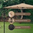 thumbnail image 5 of Simple Deluxe 10 ft Cantilever Outdoor Hanging Patio Umbrella -Tan, 5 of 16