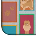 thumbnail image 4 of Carolines Treasures MLM1169DDM 21 x 14 in. Lots of Orange Pomeranian Dish Drying Mat, 4 of 5