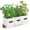 White, variant on PERFNIQUE Indoor Herb Garden, Herb Garden Planter for Indoor/Outdoor, Farmhouse Plant Pots, Windowsill Herb Garden with Tray(Planter only) Window Pots C48