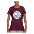 thumbnail image 2 of Wild Bobby, Take Me To The Lake, Women Graphic Tee, Maroon, X-Large, 2 of 4